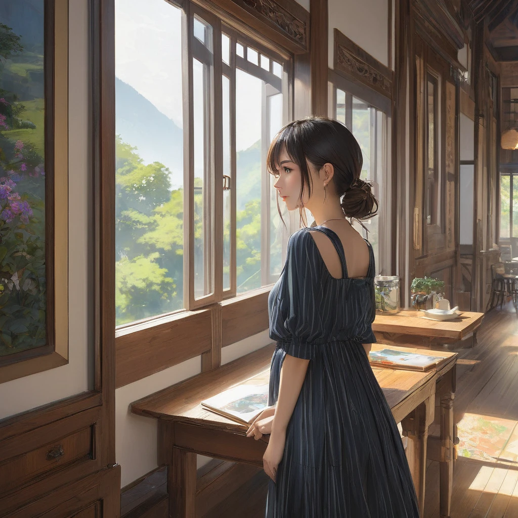 (masterpiece, Highest quality:1.2), One girl, alone