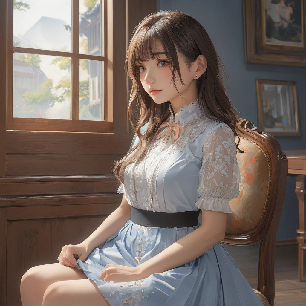 (masterpiece, Highest quality:1.2), One girl, alone