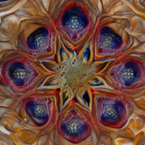 7+√(777×tan(7+7), mandala,dark red, pink flesh and coal black, organic matter, cellular colony, fractal,hyperdetailed, masterpiece, 3d modelling, deep,abstract art, digital art