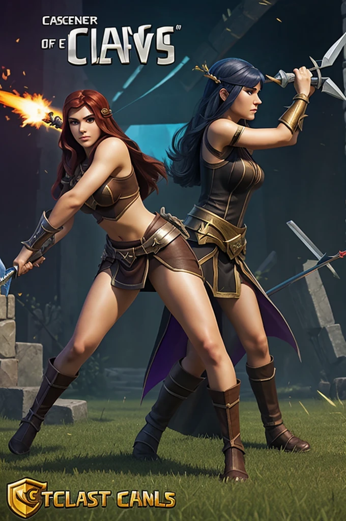 Archer queen of clash of clans with name eternal victory