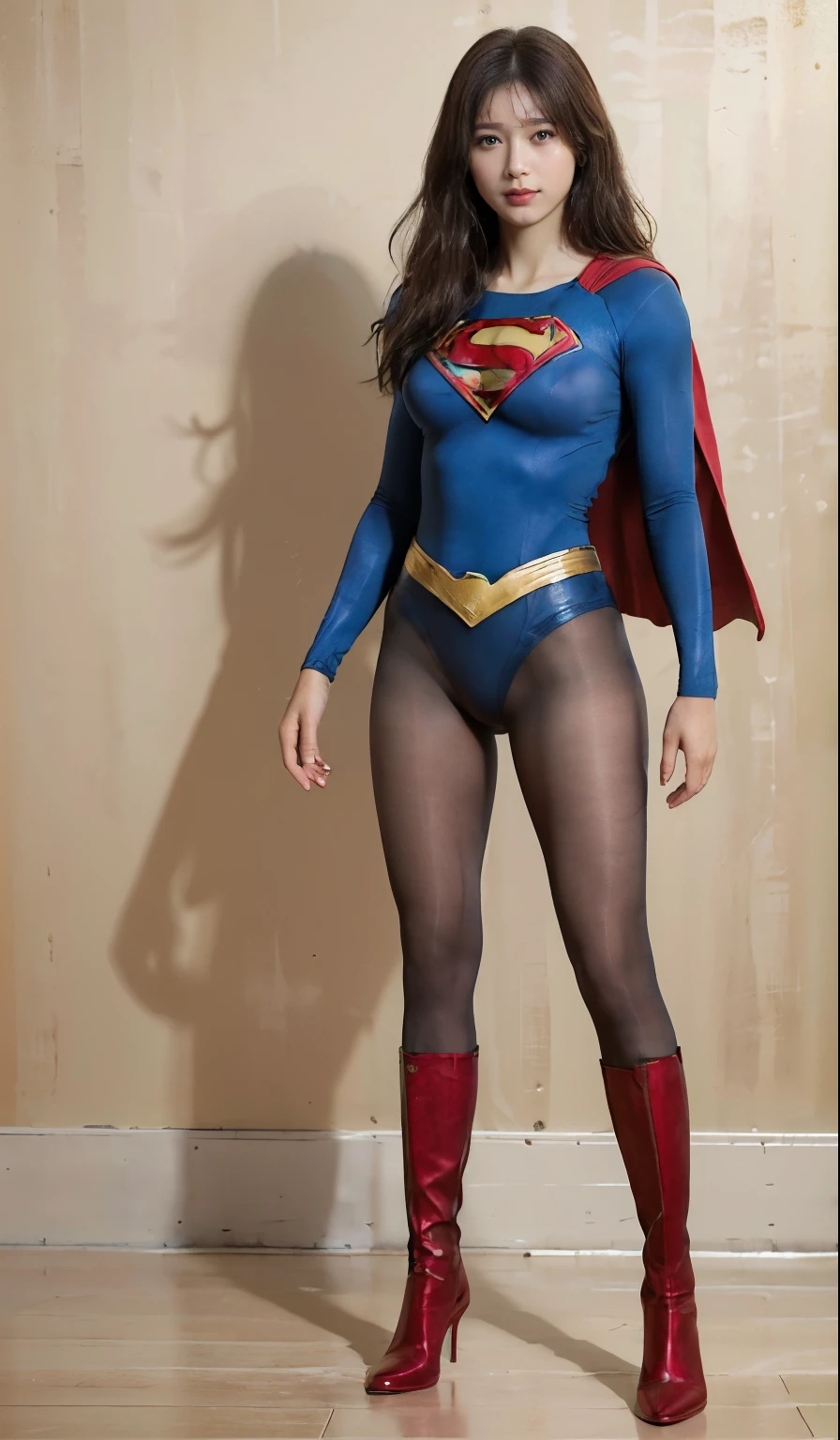 No background、(((Sweating profusely))).(((Beautiful legs in black tights.)))、(((Legally express the beauty of your smile)))、((((Make the most of your original images)))、(((体にぴったりフィットするSupergirl Costume)))、(((Supergirl Costume)))、(((short and beautiful hair)))、(((suffering)))、(((Please wear black tights....、Wear red boots)))、((Best image quality、8K))、((Highest quality、8K、masterpiece:1.3))、(((Preserve background )))、Sharp focus:1.2、Beautiful woman with perfect figure:1.4、Slim Abs:1.2、Wet body:1.5、Highly detailed face and skin texture、8K