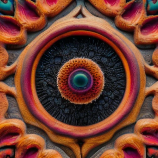 7+√(777×tan(7+7), mandala, centered,dark red, pink flesh and coal black, organic matter, cellular colony, fractal,hyperdetailed, masterpiece, 3d modelling, deep,abstract art, digital art