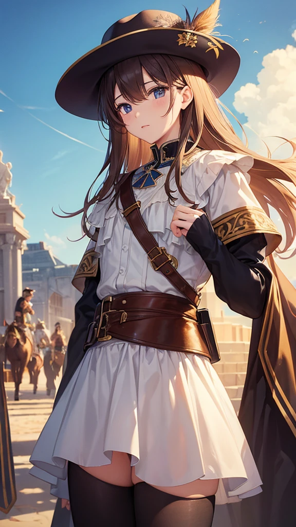 (masterpiece、Highest quality: 1.2)、Cowboy Shot、solo、Male Focus、, (1 Male:1.2)、Royal Family、Royal Family、Cavalry Guarden's short hair hairstyles、have power、Put on your armor、Holding a sword in his hand、Aggressive、Handsome man、myth、Powerful、tyranny、master-piece,hyper quality, hyper detailed,perfect drawing,solo,(8K、Highest quality、masterpiece:1.2)、(Full Body Shot:1.5)、Highest quality、high detail、The whole body is shown、(Strong eyes) 、 Hair Detail、Delicate full-body depiction, Delicate facial depiction, Highest quality, High resolution、(masterpiece:1.2), (Highest quality:1.2), (Highest quality), (Super detailed), (Best illustrations), (Photorealistic:1.4), Realistic human skin, 超High resolution, 8K,Wide-open eyes、Beautiful Eyes、double eyelid、Double eyelids、Beautiful nose、