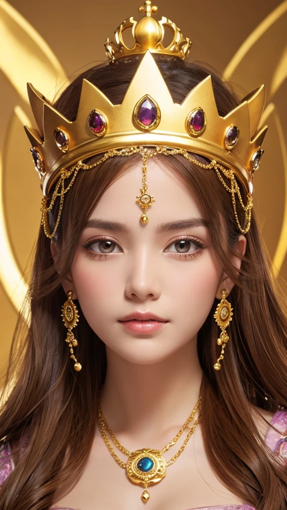 Goddess　gold　crown