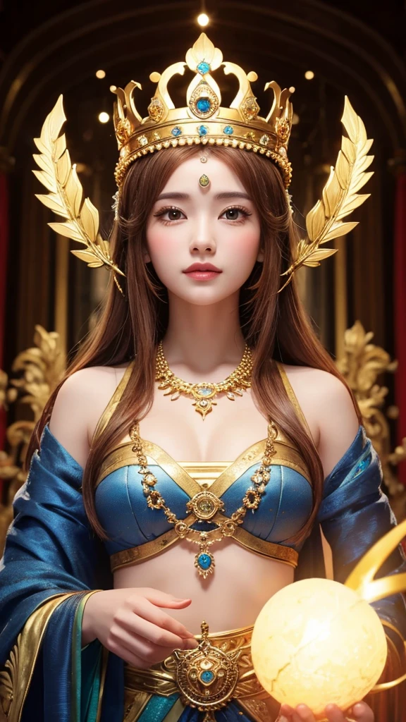 Goddess gold crown