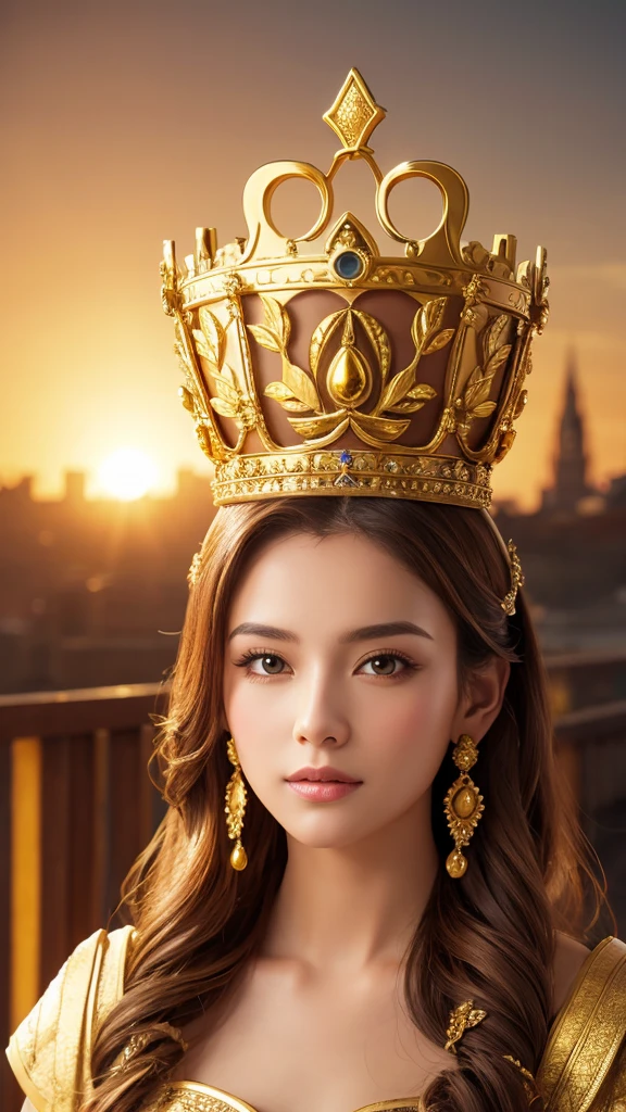 Goddess　gold　crown