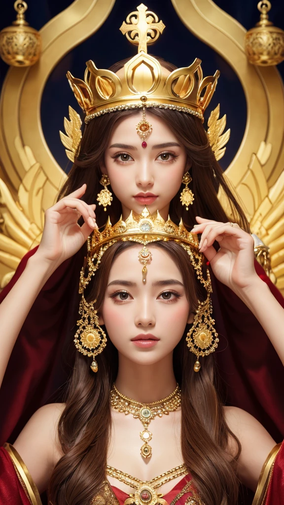 Goddess gold crown