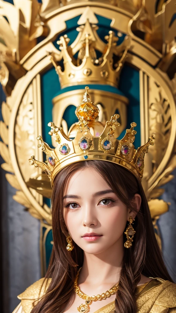 Goddess　gold　crown