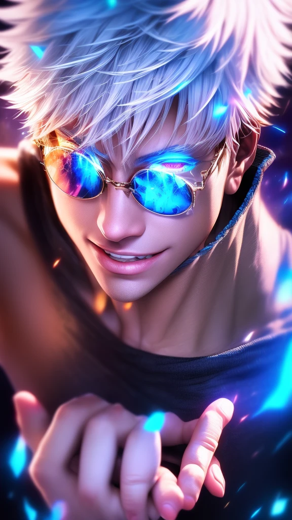 masterpiece, best quality, (extremely detailed CG unity 8k wallpaper, masterpiece, best quality, ultra-detailed, best shadow), (detailed background), (beautiful detailed face, beautiful detailed eyes), High contrast, (best illumination, an extremely delicate and beautiful),1girl,((colourful paint splashes on transparent background, dulux,)), ((caustic)), dynamic angle,beautiful detailed glow,full body, paint splash on face. , realistic anime 3 d style, seductive anime boy, anime realism style, attractive anime boy,beautiful alluring anime men, looking gojo satoru , ((gojo satoru)) gojo satoru of Jujutsu Kaisen, whole body, Gojo Satoru, solo, strolling through a bustling market during a cultural festival, live-action style, vibrant festival atmosphere, casually waving to someone, looking at the screen with a friendly expression, rim light on white hair, glowing blue eyes, wearing traditional festival attire with vibrant patterns and colors, highest detail, best quality
