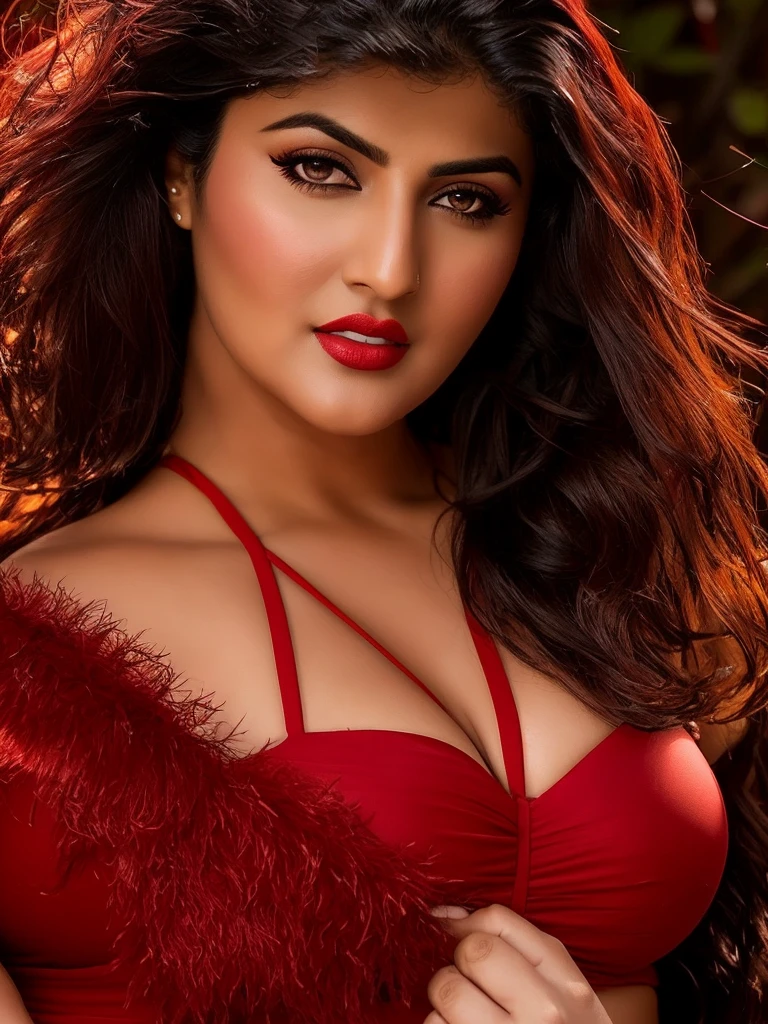 srabanti hot photoshoot in red dress, very attractive and beautiful, alluring plus sized model, most beautiful woman on earth, she about 30 years old, she about 3 0 years old, she about 2 5 years old, sunny leone, sexy look, sexy face with full makeup, sexy :8, trending on bbwchan, hot bikini look