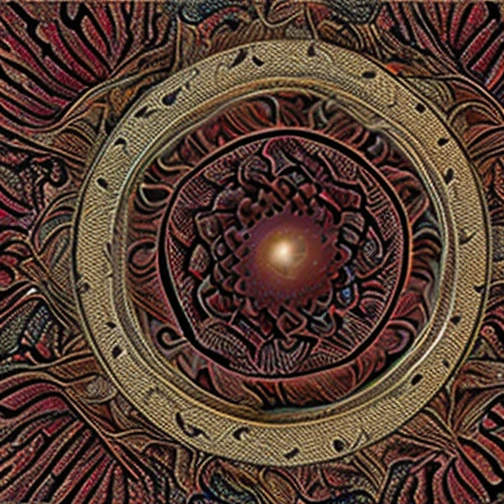 7+√(777×tan(7+7), mandala, centered,dark red, pink flesh and coal black, organic matter, cellular colony, fractal,hyperdetailed, masterpiece, 3d modelling, deep,abstract art, digital art