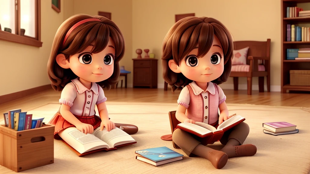 reading a book