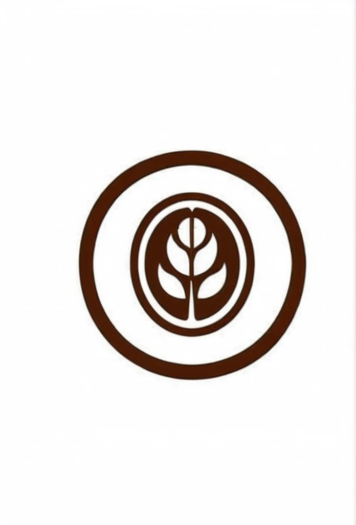 Cafe coffee bean logo. Pretty cool, stylish, chic and modern design. Background is white.