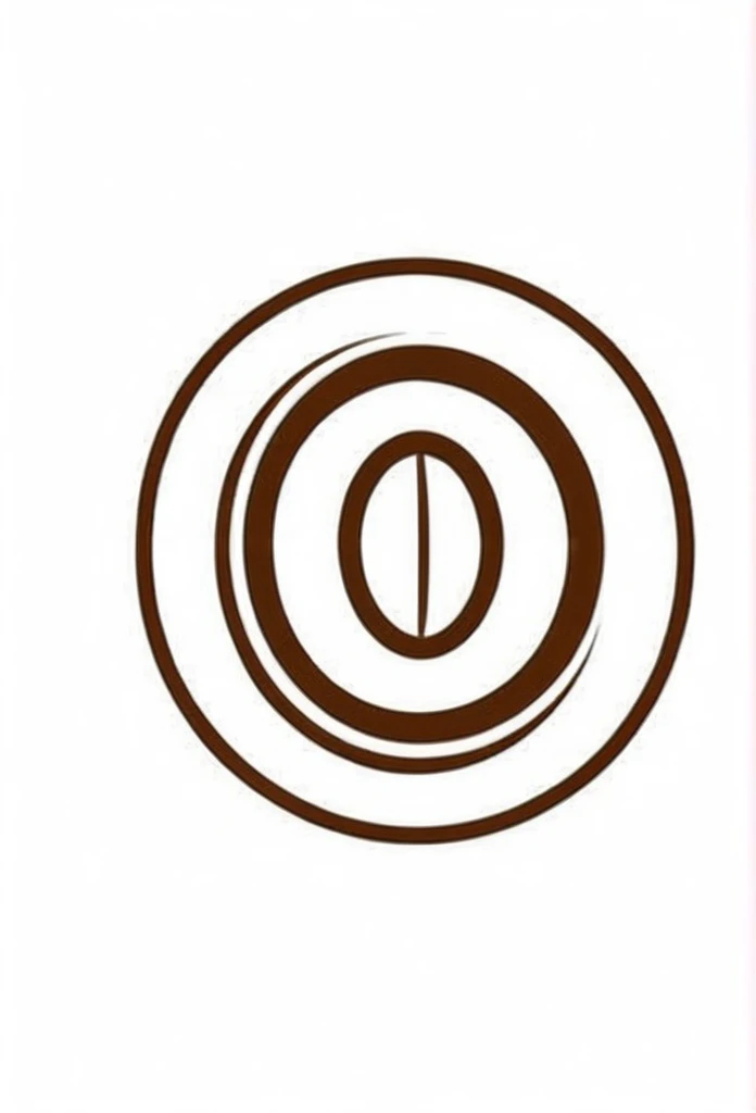 Cafe coffee bean logo. Pretty cool, stylish, chic and modern design. Background is white.