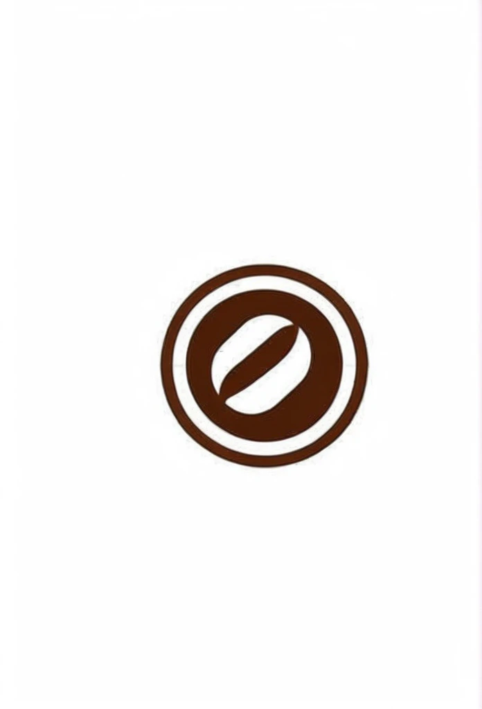Cafe coffee bean logo. Pretty cool, stylish, chic and modern design. Background is white.
