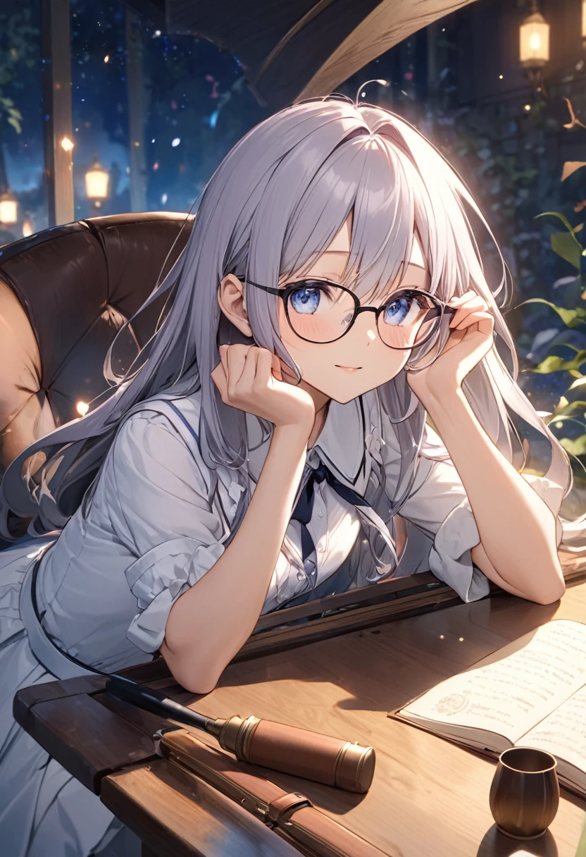 Faithfully reproduce the action of wearing glasses, Magical Moments,
rest 視聴者に顔を向けて上目遣いで機嫌を伺う表情,
rest, Clear and charming eyes,
rest (Side dynamic shooting:1.1, Eye level shot),