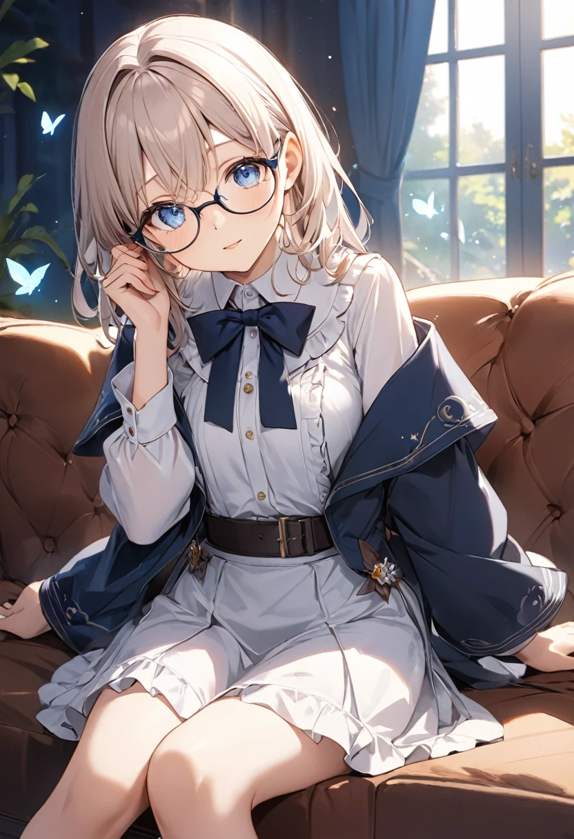 Faithfully reproduce the action of wearing glasses, Magical Moments,
rest 視聴者に顔を向けて上目遣いで機嫌を伺う表情,
rest, Clear and charming eyes,
rest (Side dynamic shooting:1.1, Eye level shot),