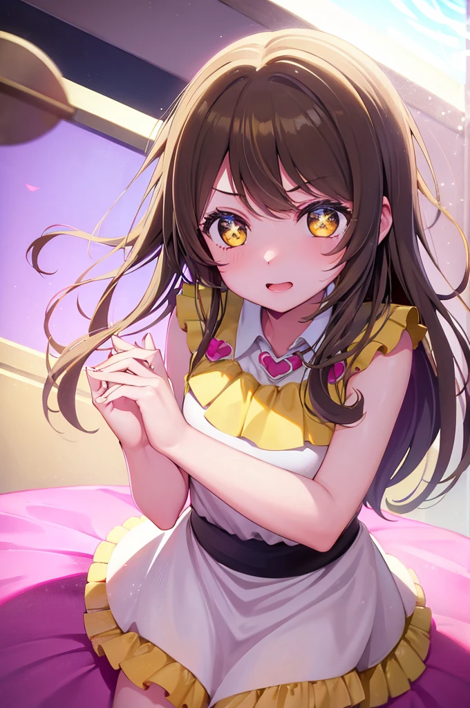 love live! school idol project,love live!,minami kotori,yellow eyes,light brown hair, love live! style,kotori
