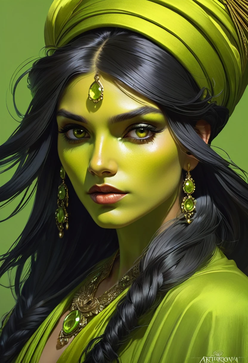 Chartreuse Gypsy, Safe From Harm, out of luck, Battle Without Honor Or Humanity, cynical, portrait, male, highly detailed, digital painting, artstation, concept art, smooth, sharp focus, illustration, cinematic lighting, art by artgerm and greg rutkowski and alphonse mucha