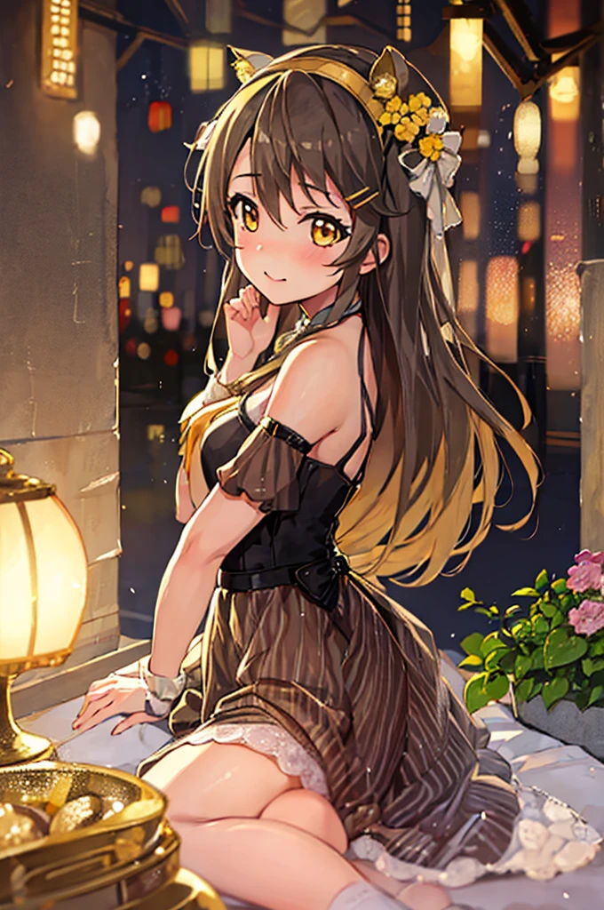 love live! school idol project,love live!,minami kotori,yellow eyes,light brown hair, love live! style,kotori