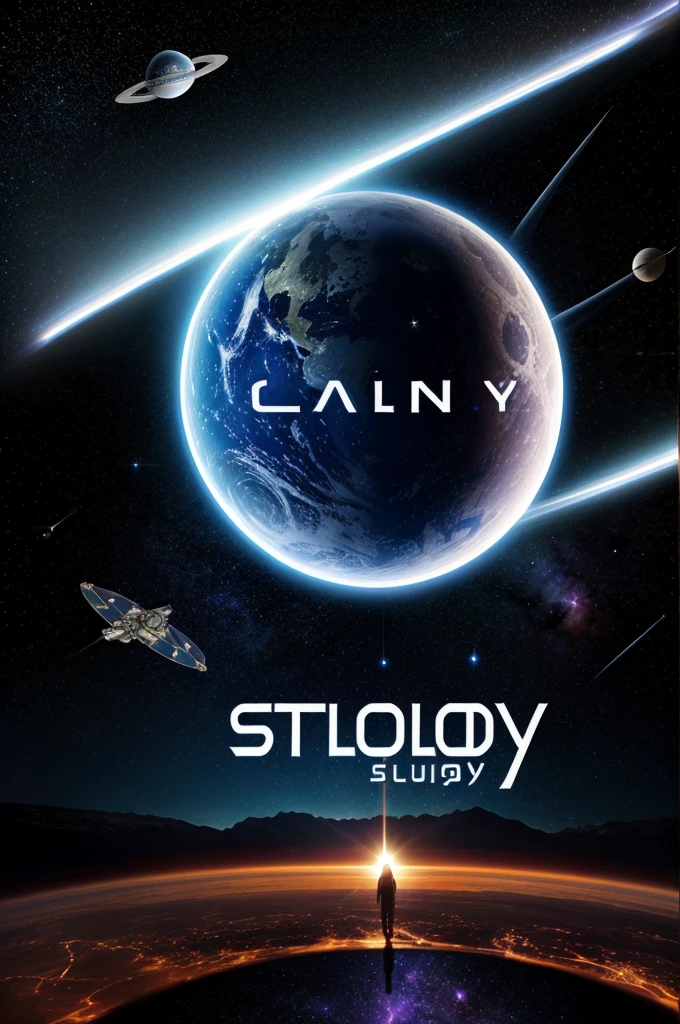 Scifi, attractive, space related logo for astronomy study club