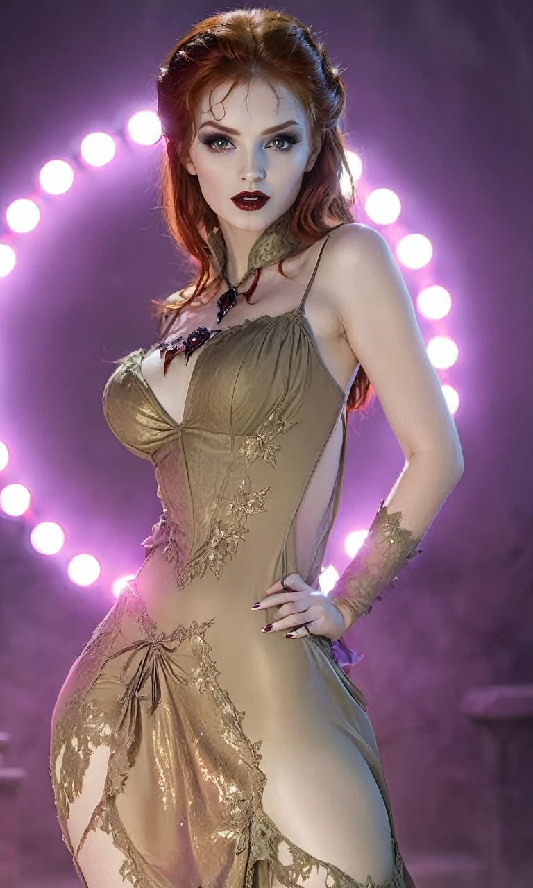 Beautiful redhead vampire 