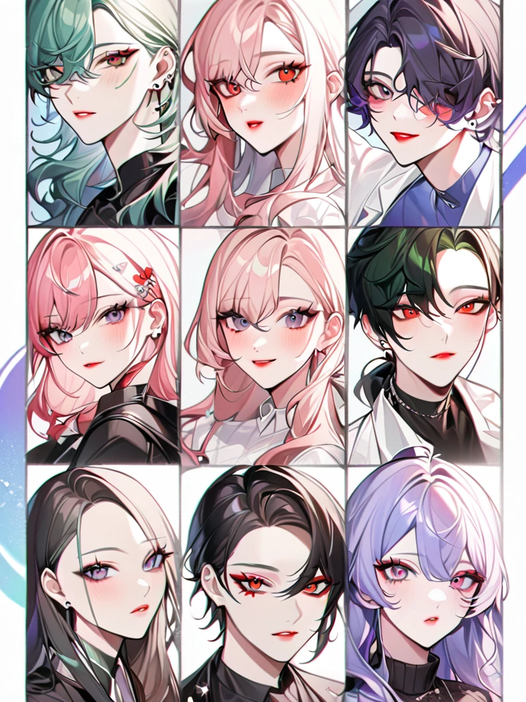 They pose for a photo with painted faces, they both have red lips, Nixeu und Sakimichan, Jimin|full lips, Taejune Kim, ulzzang, jinyoung shin, leaked image, jung jaehyun, inspired by Bálint Kiss, Korean artist, Kissing us together beautifully, jossi de blackpink