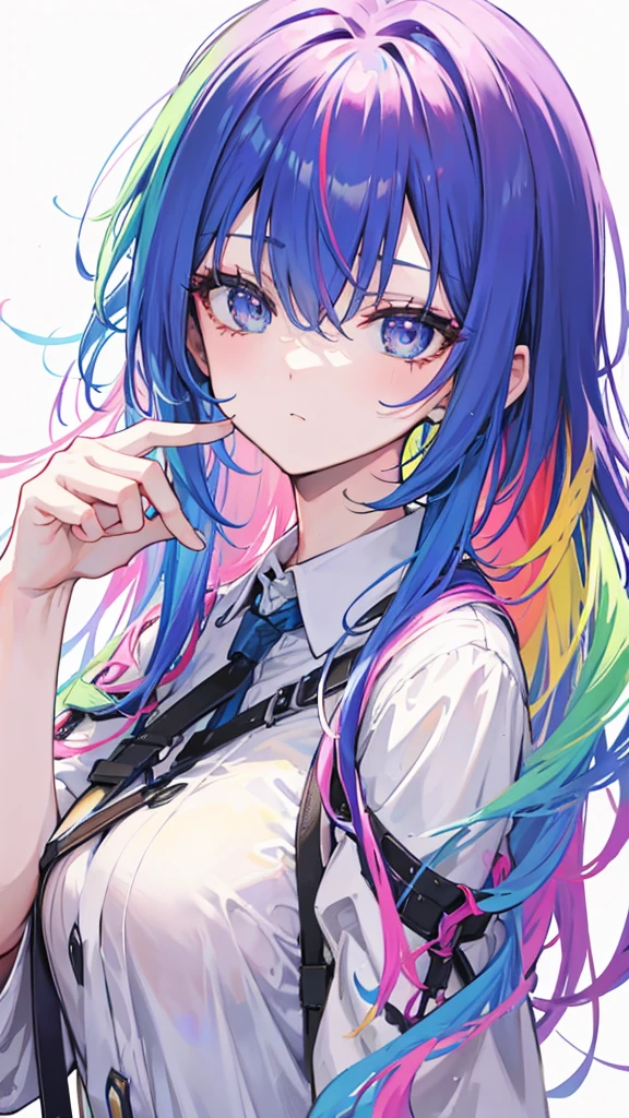 rainbow colored hair