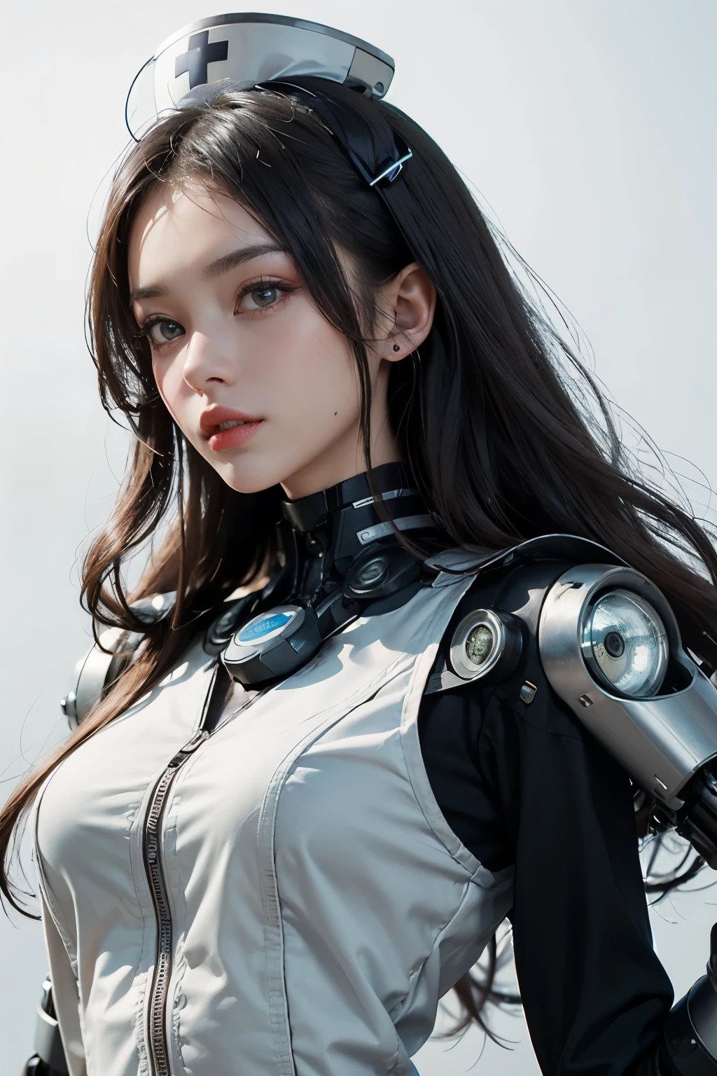 there is a woman in a white bikini posing for a picture, futuristic white-space-bikini, cyberpunk 2 0 y. o Model girl, Trending on CGSTATION, an oppai cyberpunk, beautiful cyberpunk woman model, 2b, 2 b, electronic bikini, dreamy cyberpunk girl, white cyborg fashion shot, trending at cgstation, perfect android girl, beutiful white girl cyborg