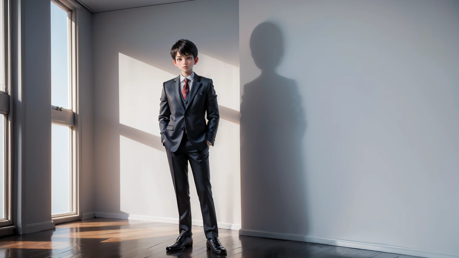 full body straight standing pose a young boy, handsome, businessman suit, entrepreneur man, white background, simple white background,