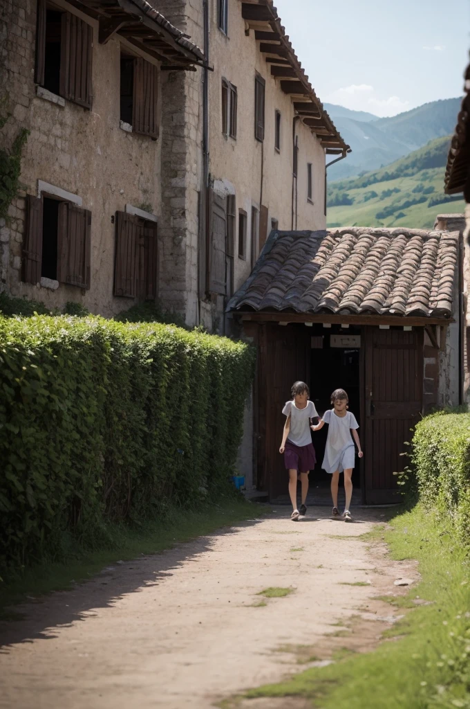 The village where two young people try to escape but are unable to leave