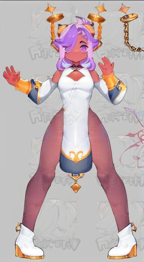a drawing of a woman with purple hair and a white top, detailed Full body concept, full body commission for, detailed full body, full body details, Full body concept, Fun full body pose, detailed full body, Full body of the character, SFW version, detailed Full body concept art, female fursona, Full body with costume, the whole body very detailed