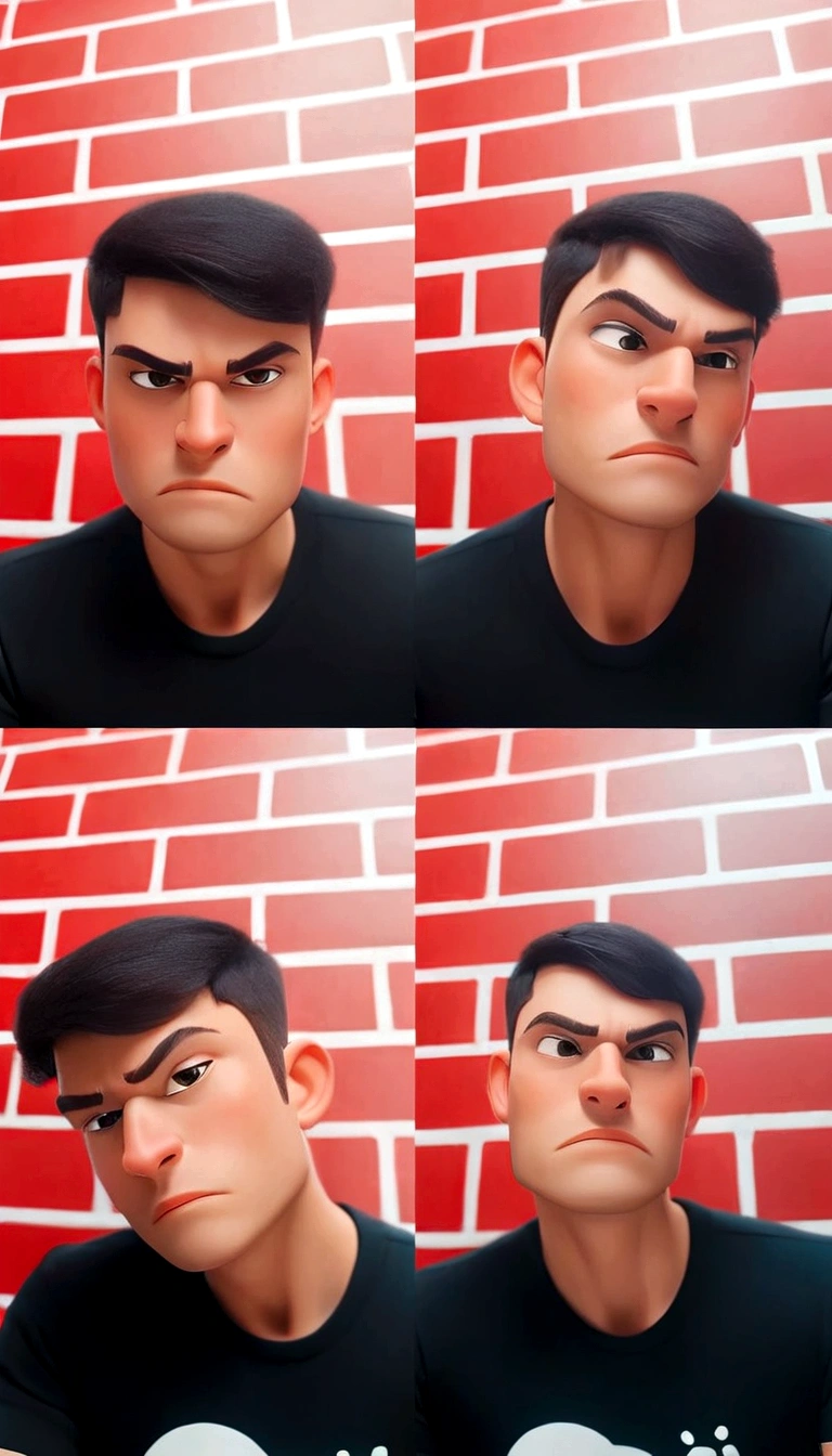 a close up of a man with a black shirt on posing for a picture, instagram filter, with instagram filters, with accurate face, 8k selfie photograph, instagram filters, collage effect, corrected faces, face picture, face symmetry, clean symmetrical faces, handsome symmetrical faces, blur effect face, with round face, aesthetic face