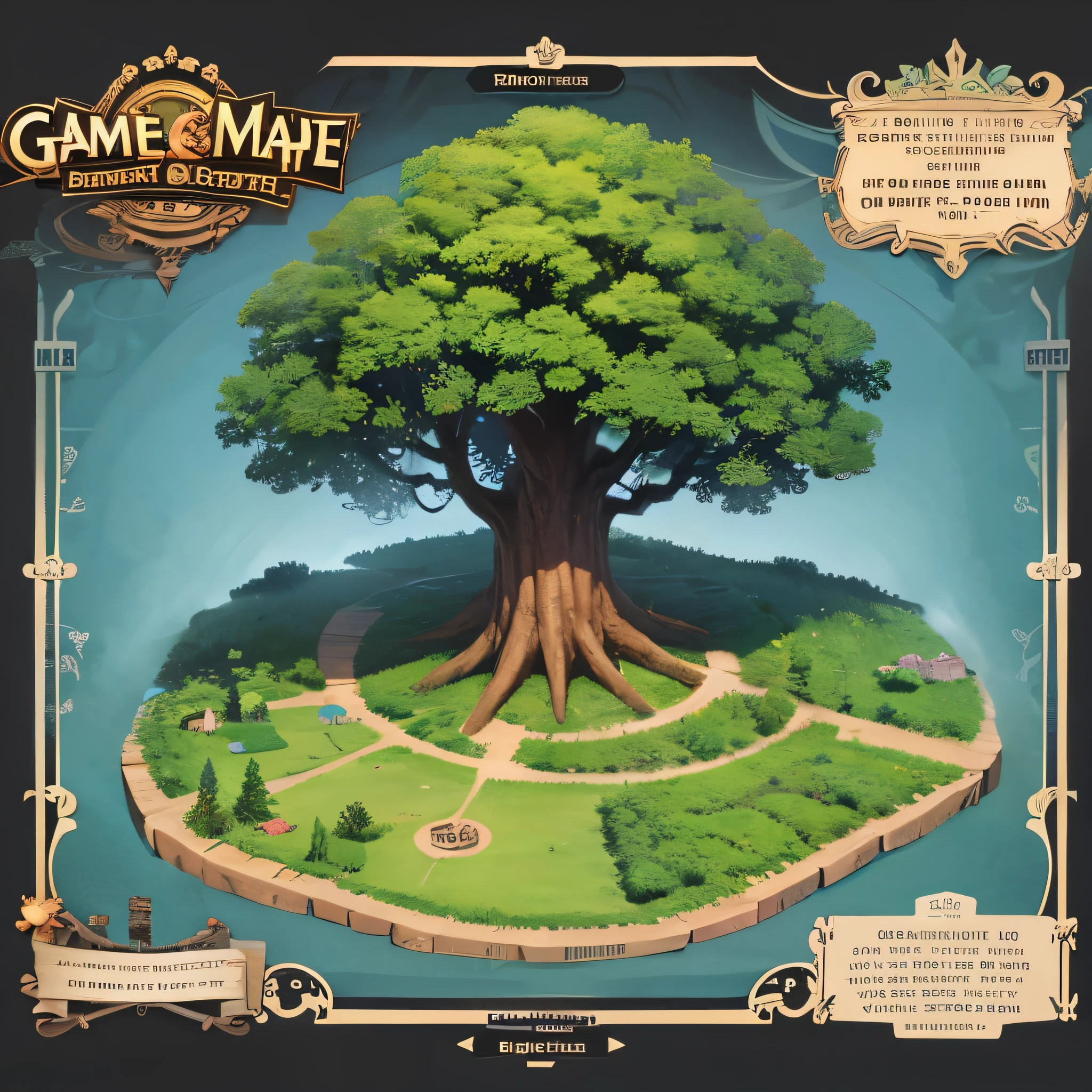 Game Map,Big Tree House