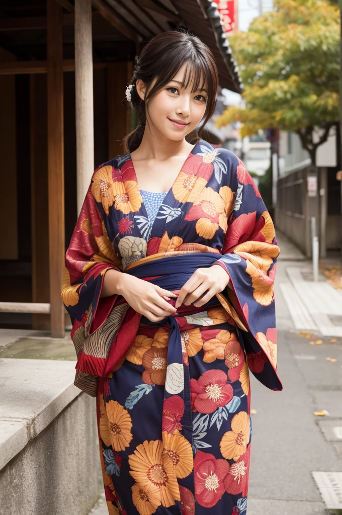 Autumn yukata woman sexy