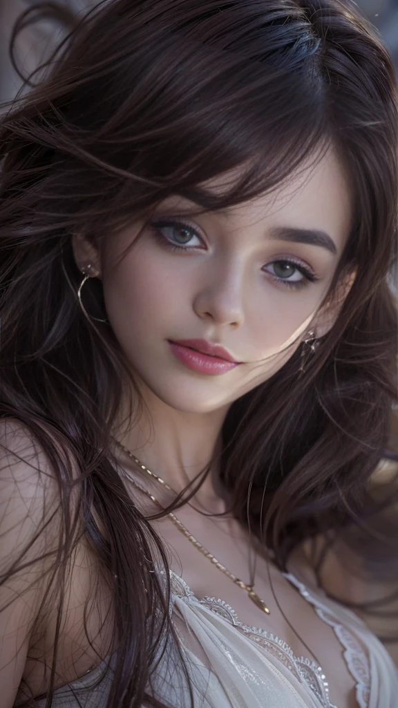 (32k:1.5, Highest quality, masterpiece, Ultra-high resolution), Professional camera work:1.6, Highly detailed skin and face textures:1.3, Captivating portrait:1.2, Very accurate, Very detailed, 2 adult females:1.0, ((Amazing night view from the rooftop:1.4, The moonlight at night illuminates my body)), (Satin Nightgown:0.7), Incredibly slim body, Sensual sitting position, sense of loss, sorrow, Expression of sorrow, (Big eyes that exude beautiful eroticism:0.4, Small face, A dreamy look:1.0, I love you with all my heart:0.8, Please open your mouth a little, lipstick, Feel the beautiful eroticism:0.9), (Wet dark brown medium length hair), Candles, The chest is medium, Earrings, necklace, bracelet, (romantic, mysterious), Fair skin, elegant, Object of admiration, original, dramatic, Artistic, Innovative, charm, Heartful, Fancy, sense of openness, sense of cleanliness, special, exciting, Extreme, Tilt, ((Adult charm, Feminine charm, Hair blowing in the wind)