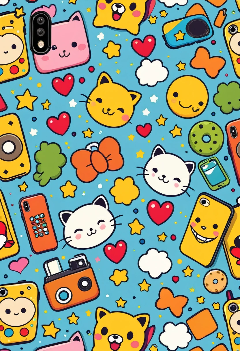 Phone case design：Cartoon pattern