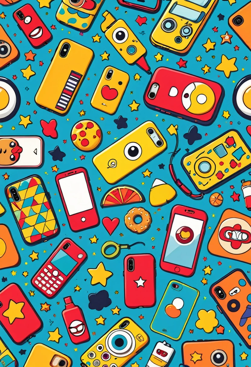 Phone case design:Cartoon pattern