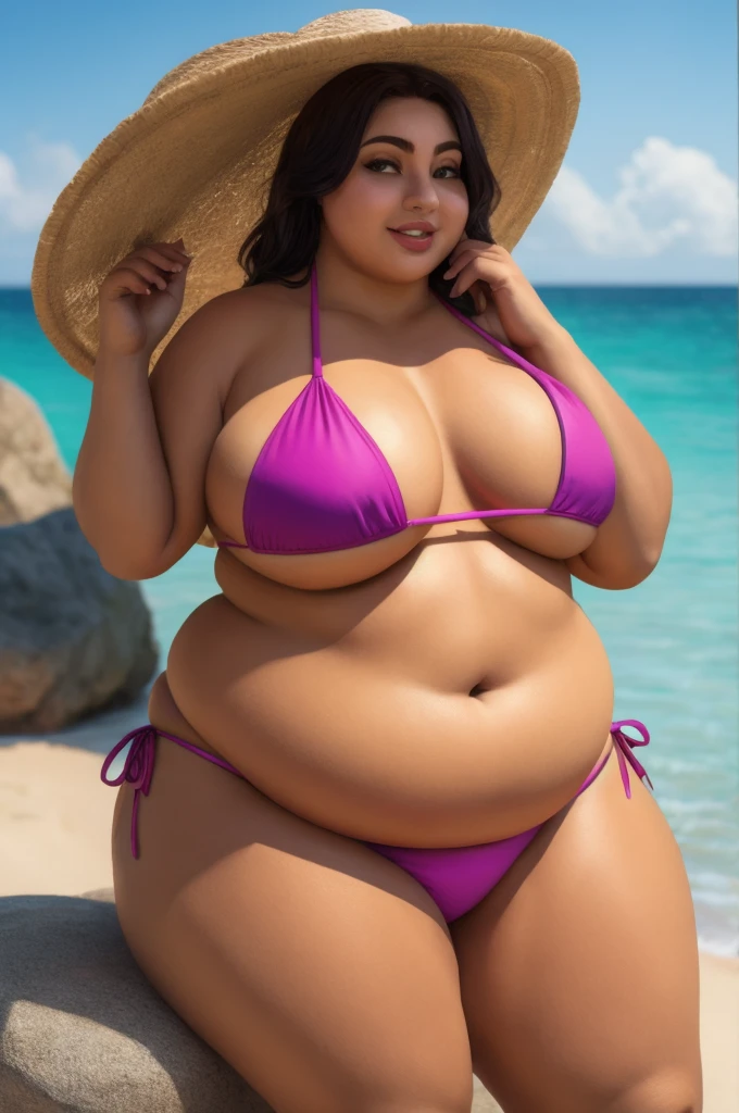 Fat woman bikini