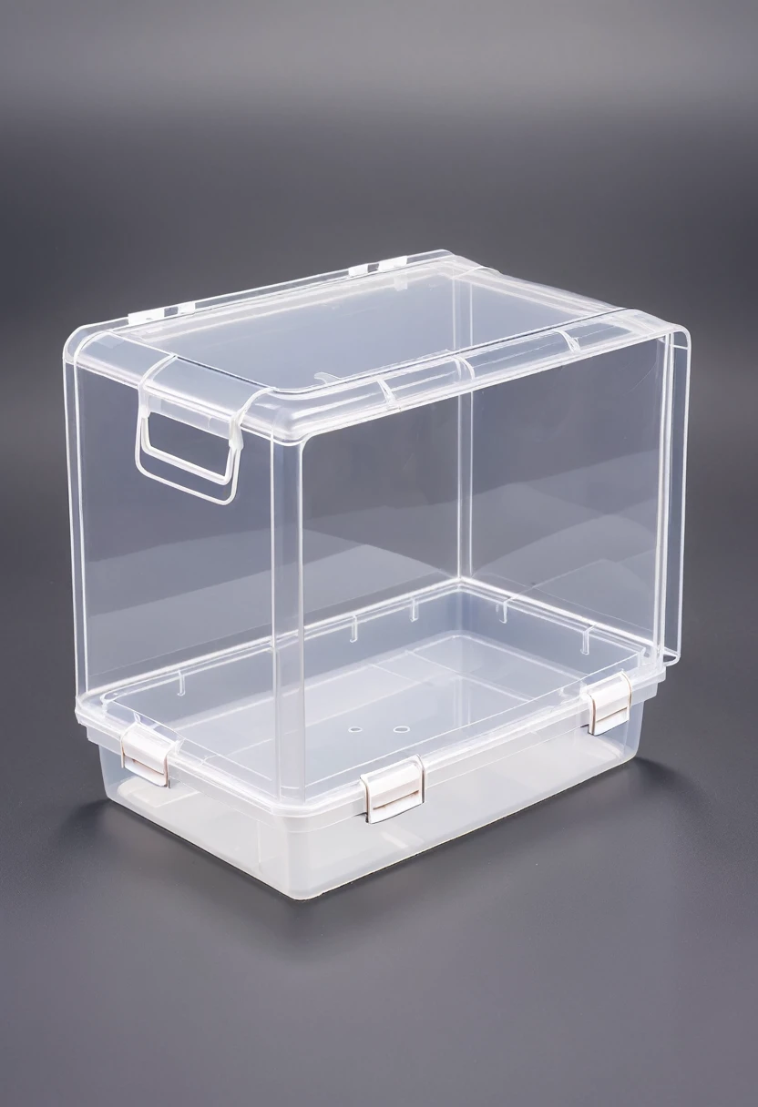 Transparent plastic box