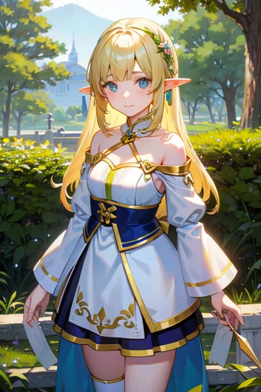 Elf、girl、Pale yellow-green、On the tree、Bow and Arrow