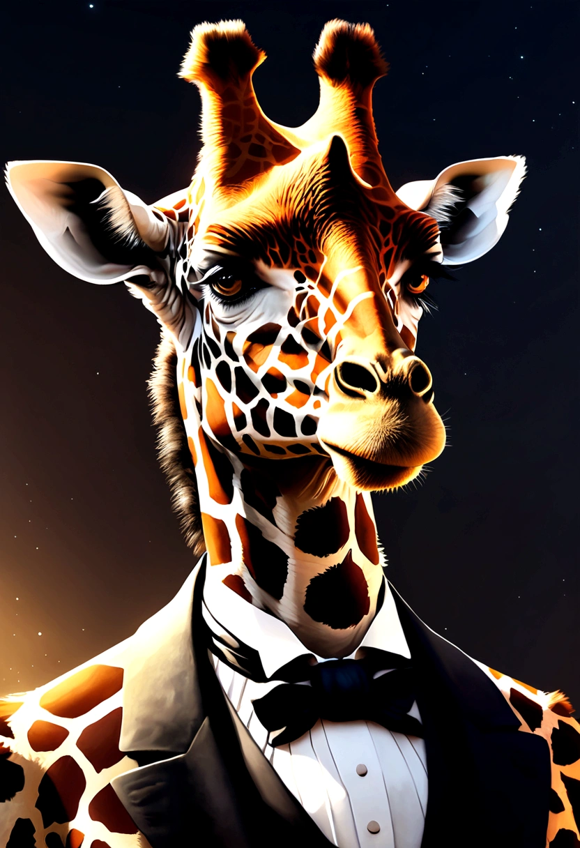 Abraham Lincoln as a Giraffe Wallpaper Art, UHD wallpaper