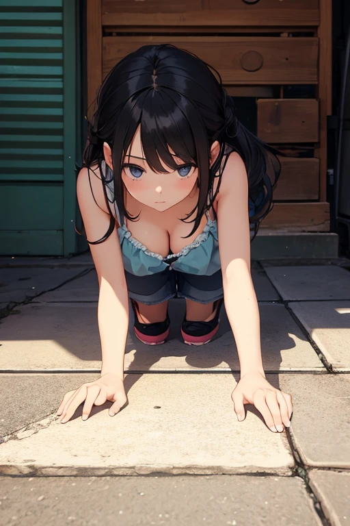 girl on the floor