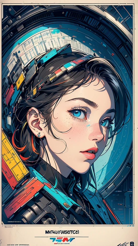 (((masterpiece, highest quality))),(((solo:1.2))),(((1girl:1.2))),32k wallpaper, very detailed, poster, vintage science fiction,(((((geometric cinematic movie poster))))), (bauhaus), shape,(((abstract))),(mid century modern),movie poster,(((((portfolio))))),(((((Close-up))))),(((((bust up))))),((((more various angle)))),(((highlight))),Vast landscape,((((heterochromia)))),(((complete. detailed face))),(((Extremely talented))),(((most complecated machine))),((Overall colorfully))(((text))),(((typography))),(((sentence))),(((Label))),(detailed movie poster),(((((most complicated machine))))),(((genius mechanic))),