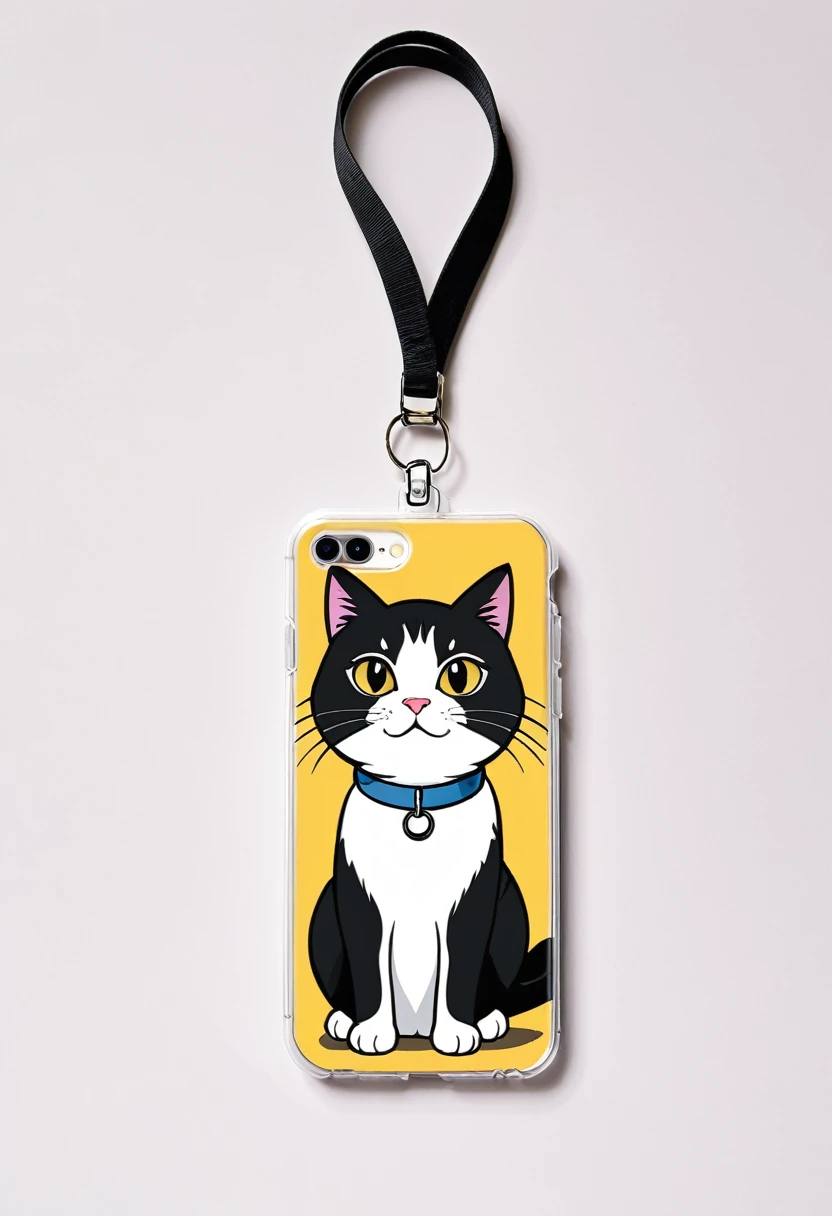 Mobile phone case design with lanyard:1 Cat