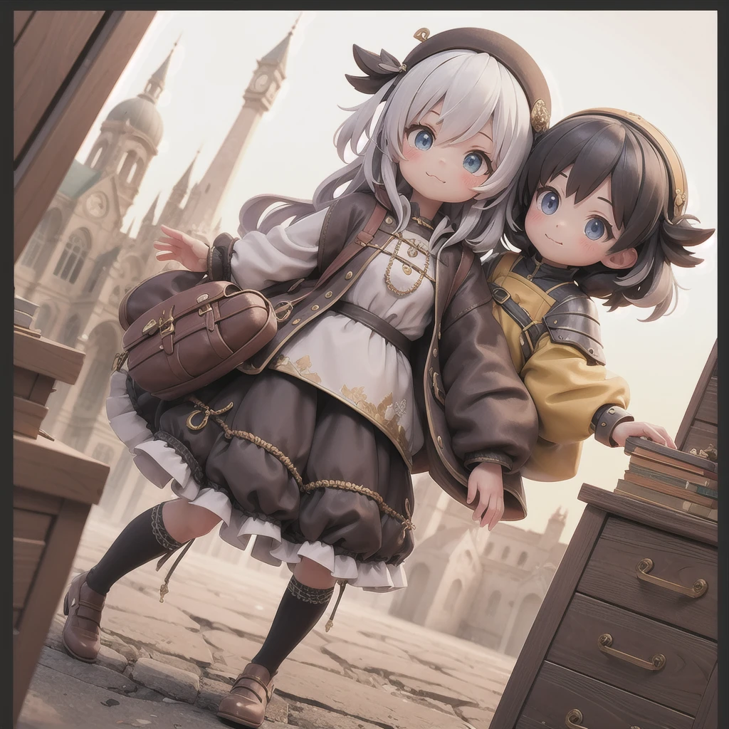girl 、Medieval dress with panniers、Low Angle、wear bloomers、You can see the drawer、Ragnarlog
