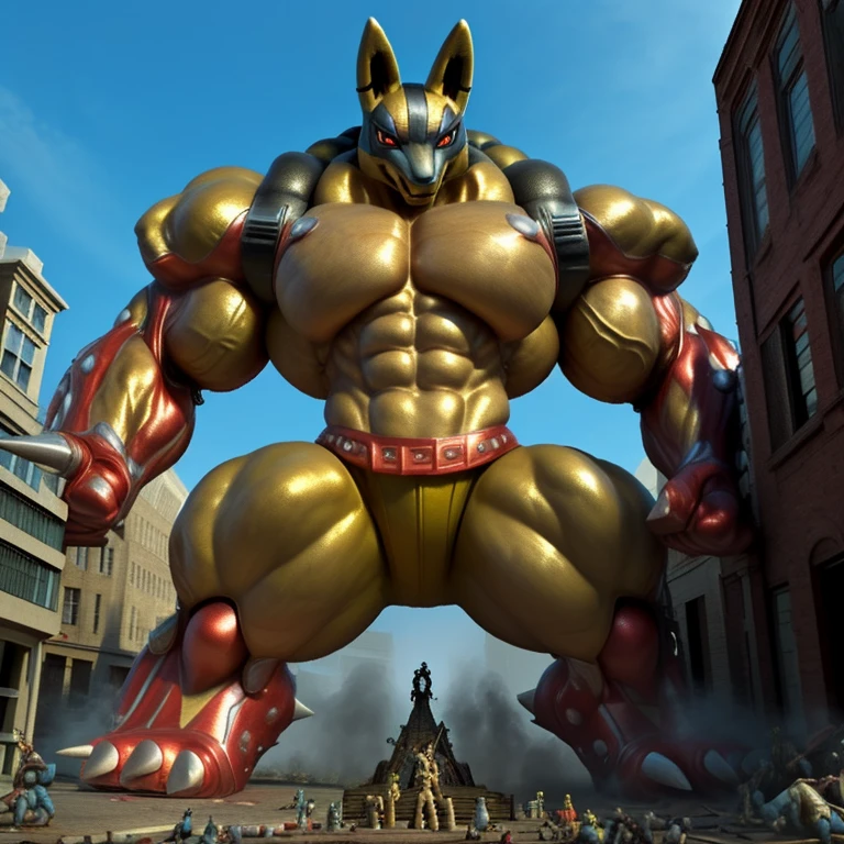 (((Incineroar))),Realistic photo, Evening, low contrast, soft lighting, dynamic angle, bathed in cum, cum dripping from his body, cum tsunami,
muscle growth transformation, bird's eye view,  1boy, hyper macro giant naked bodybuilder, giant,macro, floating above a city, towering above the buildings,
(Floating in midair), running, dynamic pose, (flying),Macro,Giant,(((landscape dwarfing)))
Unreal proportions,
Pecs focus, massive pecs, disproportionate pecs, tiny waist, Hyper biceps, hyper lats, flaring lats,
Hyper wide shoulders, massive shoulders, hyper cock, massive cock bigger than body, hyper muscular, (((Black penis)))
Spraying hyper cum up everywhere into the sky from his erect penis.
 wide spray of cum, covered in cum, cum splashing in front of camera, crowd of naked muscular male spectators, bukkake, City is under a thick later of cum,