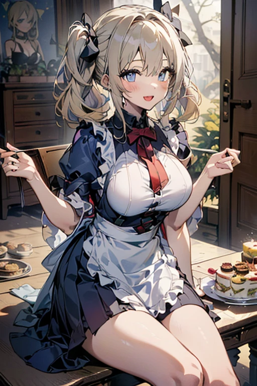 (perky chest:1.2), (pointed chest:1.2),(((Black Tunic:1.3))),(((cakes and bread in the basket),Cute and beautiful girl,Cute round face,Cute smile,with blush cheeks,Red Lip,a girl 22 years old, nsfw:1.2, beautiful body:1.3), shinny skin, BREAK, ((alice in the wonderland:1.3, cute, kawaii, lovely, funny, a girl falling down from sky:1.3, girl flying in sky:1.2, girl floating in air:1.3, rolling upskirt by wind:1.5, (with sparkling eyes and a contagious smile),open mouth, Looking at Viewer, surprised, putting hands on crotch over the skirts:1.35)), BREAK, ((floating things as follows:1.3, PlayingCards, Trump, tea cup, tea pot, tea spoons, pocket watch:1.3, lip sticks, candies:1.2, cookies, jam bottles, classical door_keys)), ((long purply_Blue dress :1.5, wearing long flaired skirt:1.3, the skirt is blowing:1.3, cute White Apron, black stockingedium long platinum-blonde hair:1.2, twin tail hair:1.6, tied hair with a cute ribbon), (Blue eyes, bright pupils with highlights, detailed eyes), (lying down on your back:0.7, spreading legs with rising up straight:0.7), sexy posture, fantastic colorful art, (fantasy art:1.2, wondered images), ((correct anatomy:1.5, perfect anatomy:1.3, correct hand, )),
