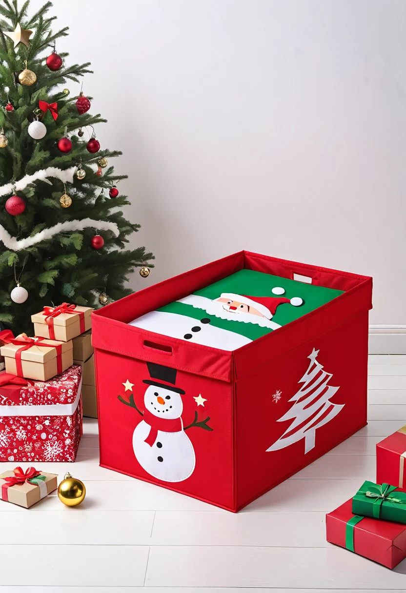 Non-woven storage box design：Christmas theme