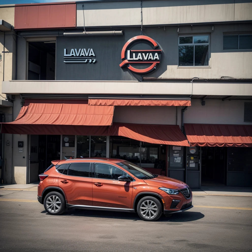 Recreate for me a logo that already exists in a car wash, name is u11 lava, Google this image and recreate it